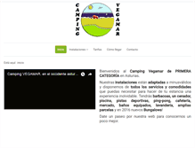 Tablet Screenshot of campingvegamar.com